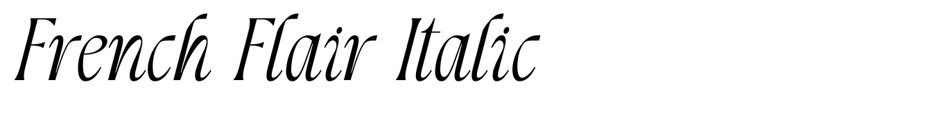 French Flair Italic